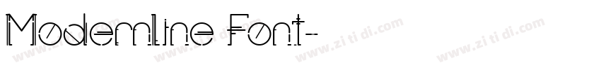 Modernline Font字体转换
